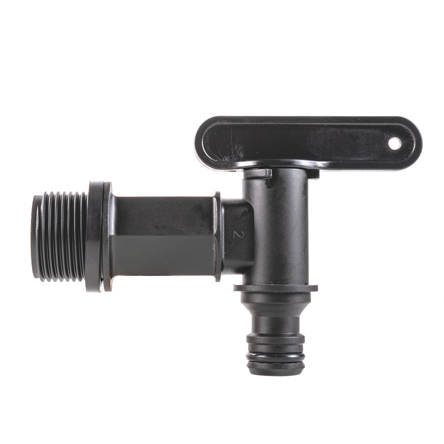 Plastic Quick Connector Tap with Nut & Washer, 3/4" BSP
