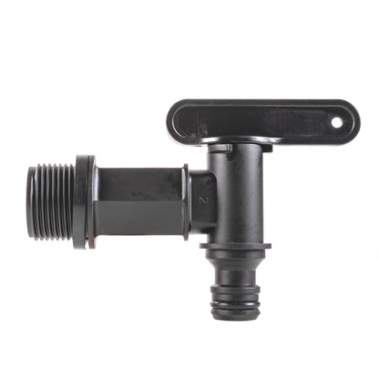 Plastic Quick Connector Tap with Nut & Washer, 3/4" BSP