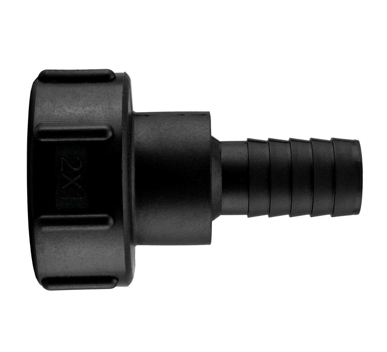 S60X6 IBC Adapter Cap with 1" Barbed Hosetail