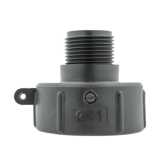 S60X6 IBC Adapter Cap with 1" BSP Male Thread