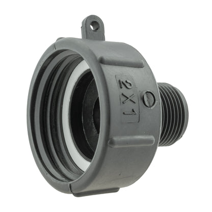 S60X6 IBC Adapter Cap with 1" BSP Male Thread
