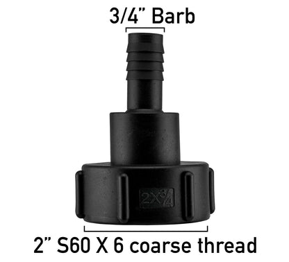 White AdBlue Fuel Nozzle with Tech Hose & S60X6 Adapter