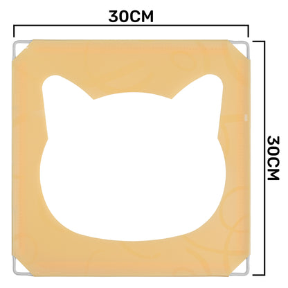 Cream Kitty Cubby Cat Cube Buildable Play Tower, Large