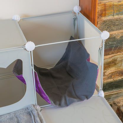 Grey Kitty Cubby Cat Cube Buildable Play Tower, Large