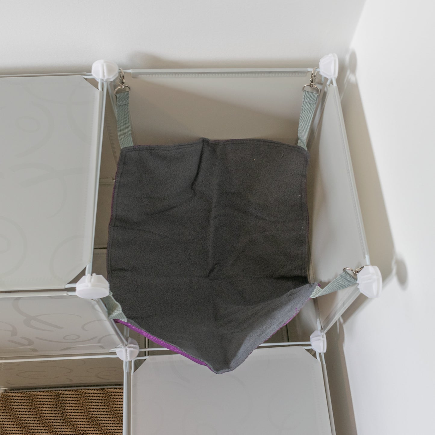 Grey Kitty Cubby Cat Cube Buildable Play Tower, Medium
