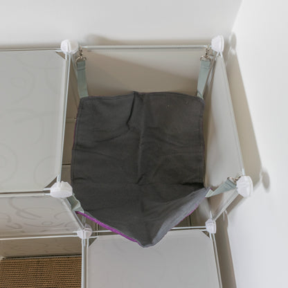 Grey Kitty Cubby Cat Cube Buildable Play Tower, Medium