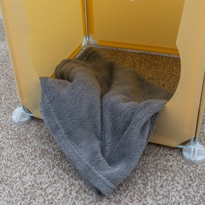 Cream Kitty Cubby Cat Tower Play House, Small