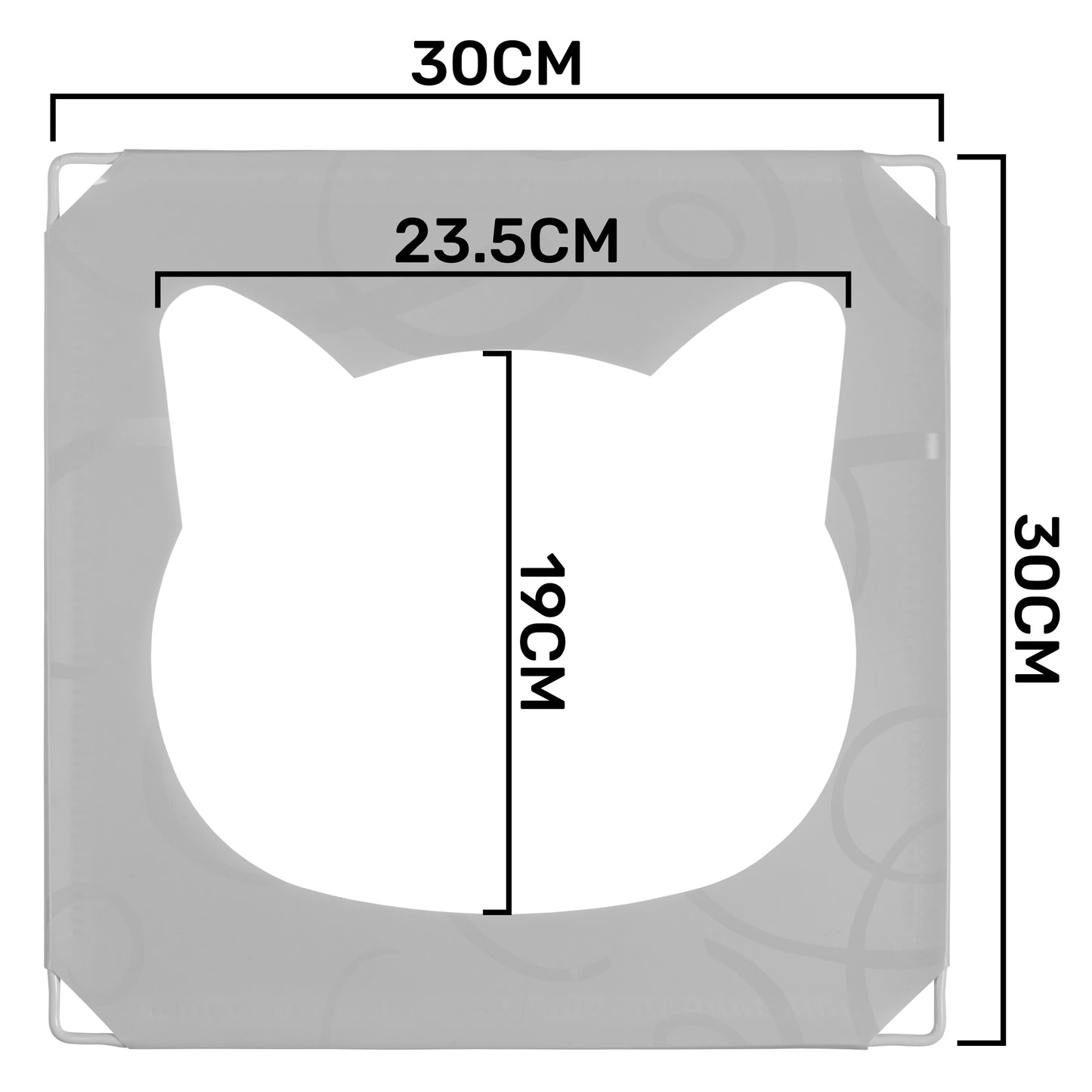 Grey Kitty Cubby Cat Tower Play House, Small