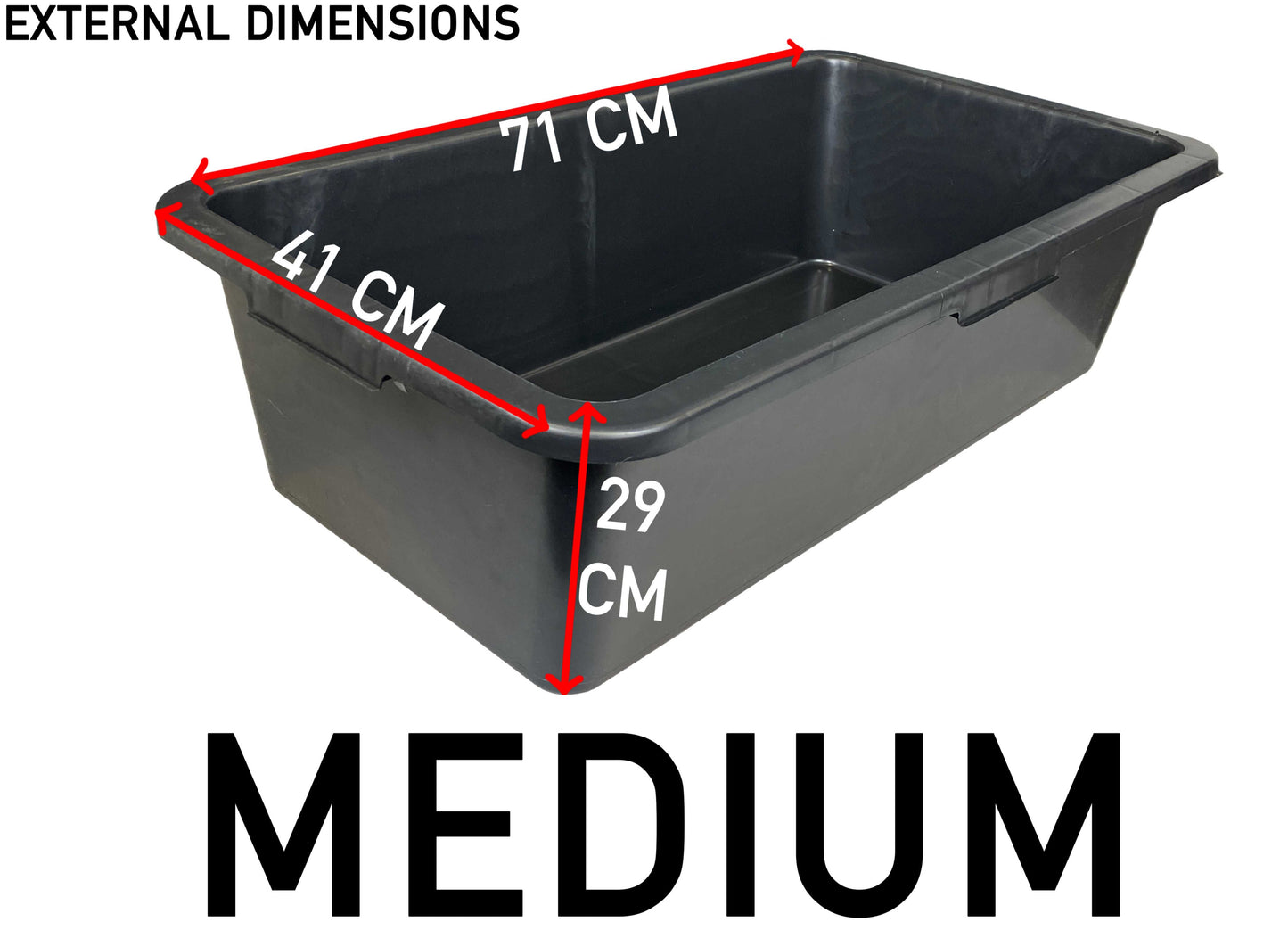 Medium Dog Pet Bath with Drain Valve, 65 Litres