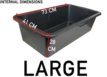 Large Dog Pet Bath with Drain Valve, 90 Litres