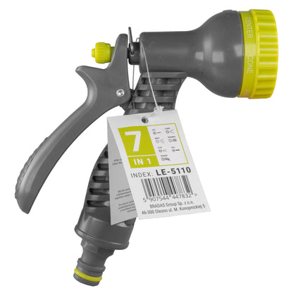 Grey & Lime 7-Pattern Multi Water Sprayer, LE5110