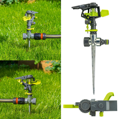 Pulsating Sprinkler on Spike, Lime line