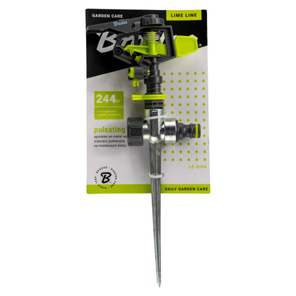 Pulsating Sprinkler on Spike, Lime line