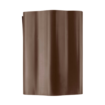 Brown Crinkled Flexible Lawn Edging, 20cm Height