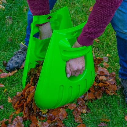 Heavy Duty Garden Cleaning Leaf Grabbers, Green