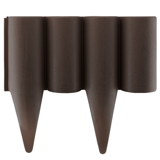 Brown Wood Effect Palisade Lawn Edging, 2.5m