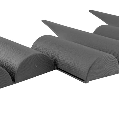 Grey Wood Effect Palisade Lawn Edging, 2.5m