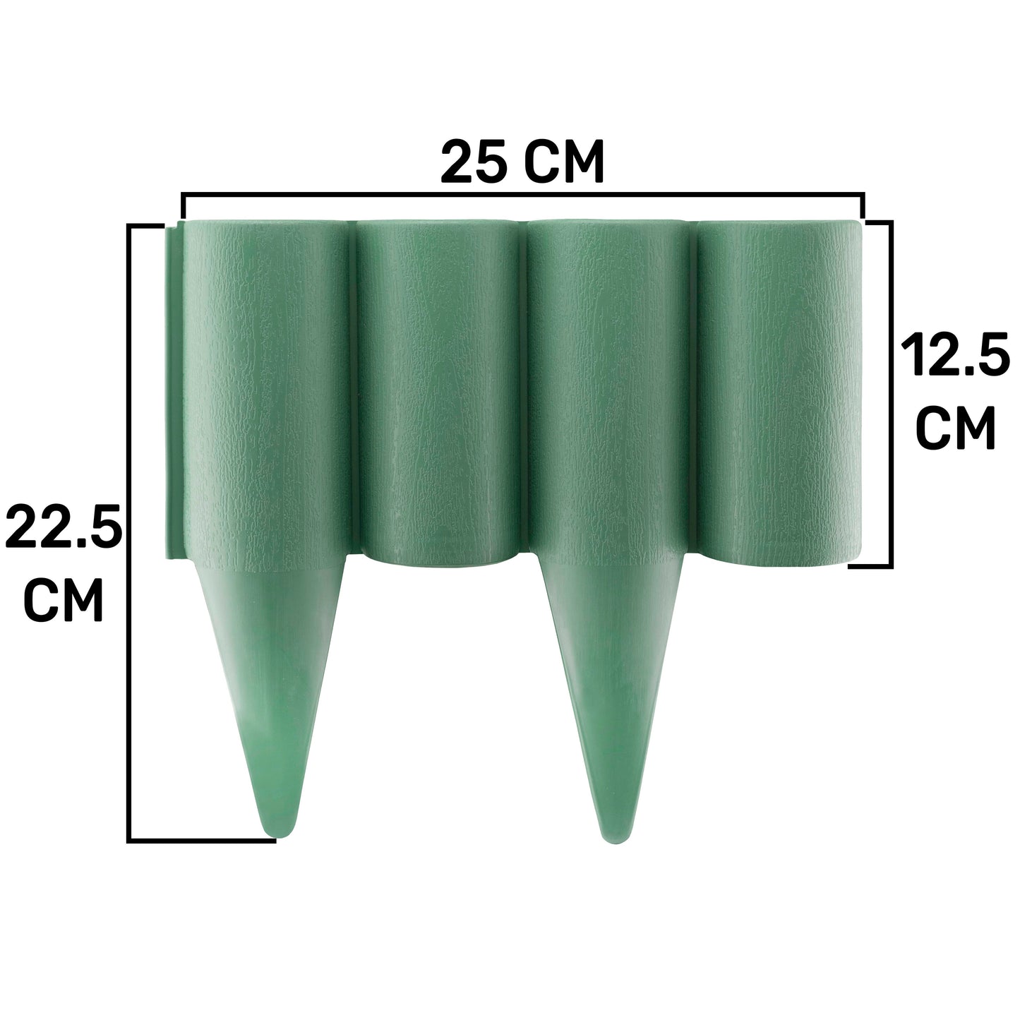 Green Wood Effect Palisade Lawn Edging, 2.5m