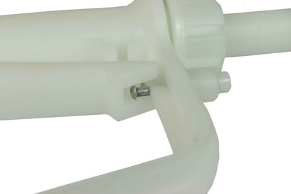 White Fuel Dispensing Nozzle for 3/4" Hose with 25mm Outlet