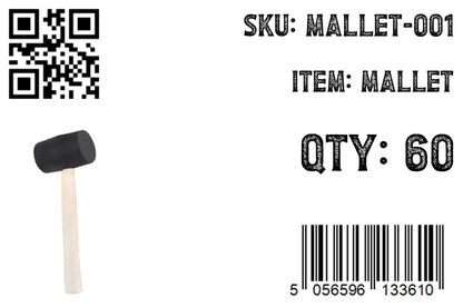 Rubber Mallet with Wooden Handle