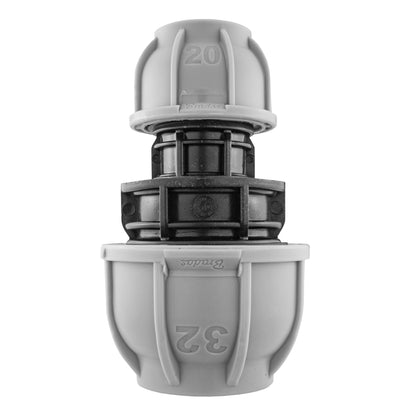 MDPE Straight Reducer Connector, 32mm - 20mm
