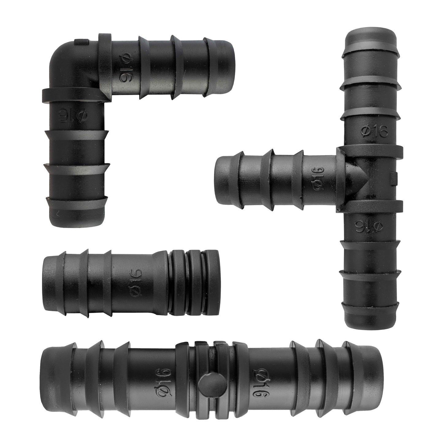 1/2" Irrigation Pipe Mixed Connectors, Pack of 15
