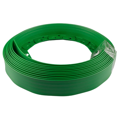 Green Curved Lawn Edging Set with Pegs, 40mm Height