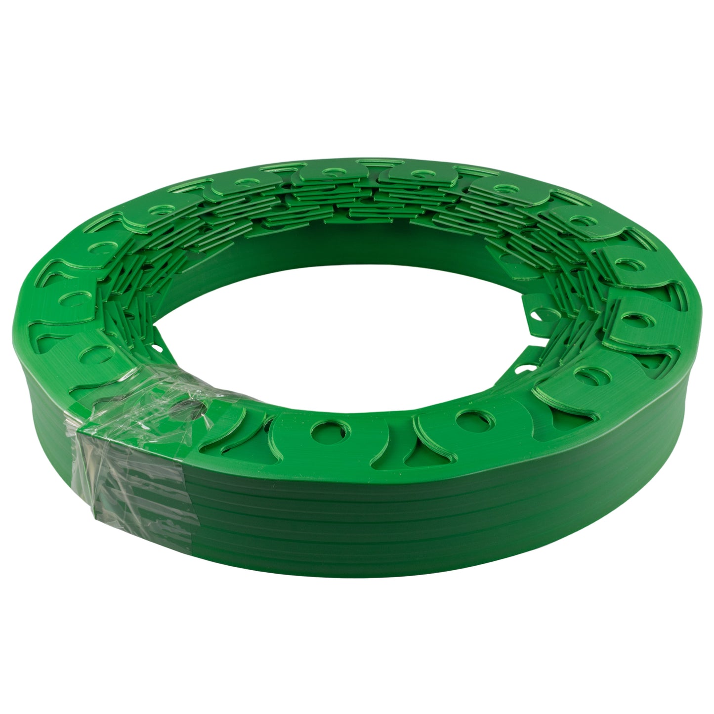 Green Curved Lawn Edging Set with Pegs, 50mm Height