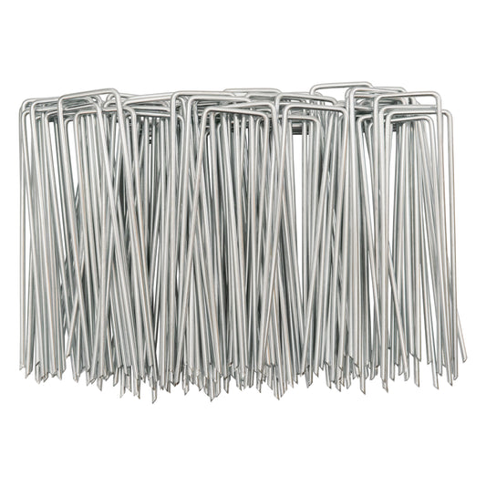 Metal Hold Down Staple U-Pegs, Pack of 100