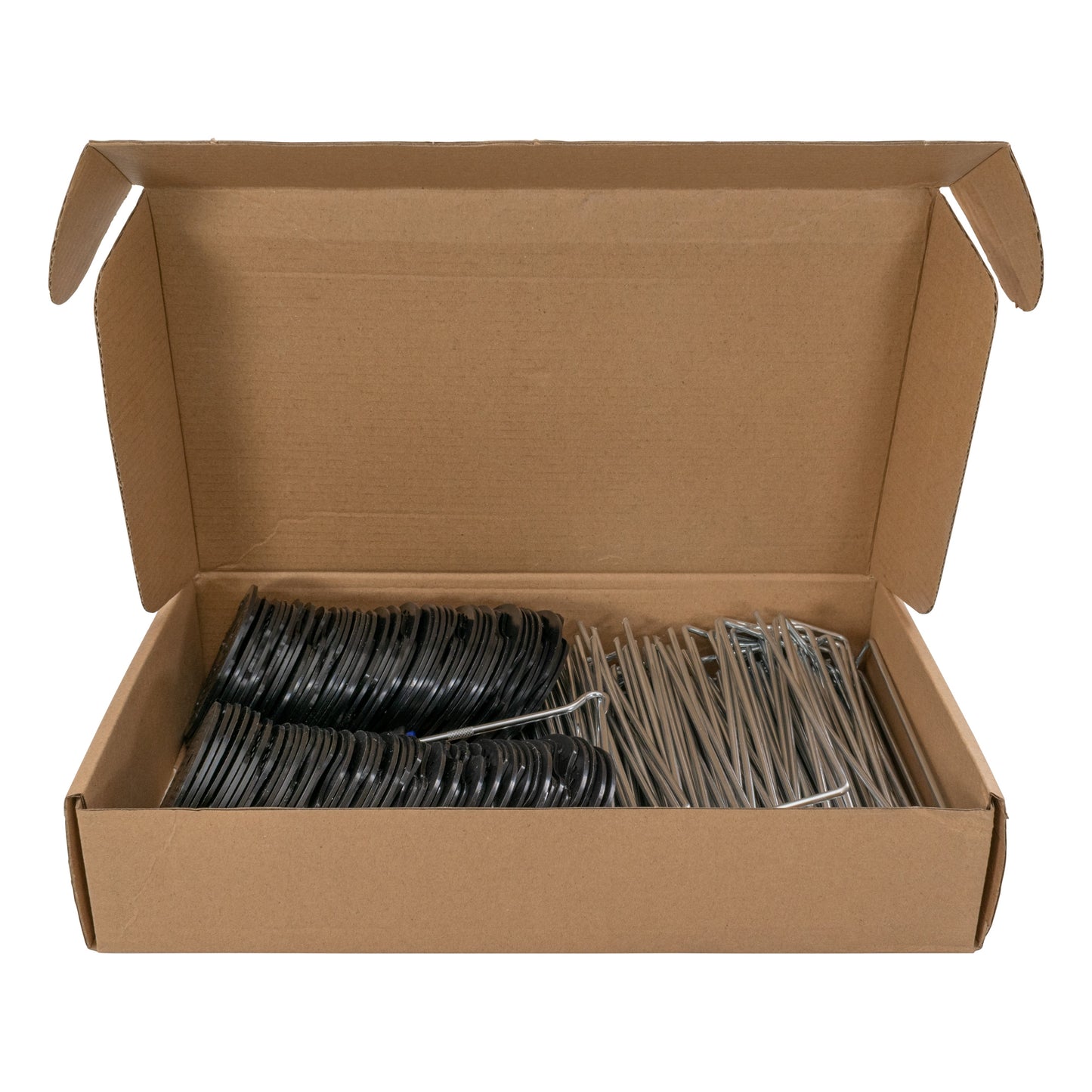 6" Weed Matting Pegs & Securing Washer, Blue Tool