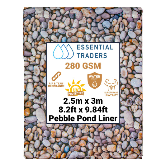 2.5m x 3m Pebble Pattern Pond Liner, XL-Grade 280 GSM