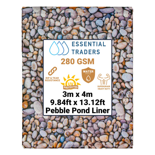 3m x 4m Pebble Pattern Pond Liner, XL-Grade 280 GSM