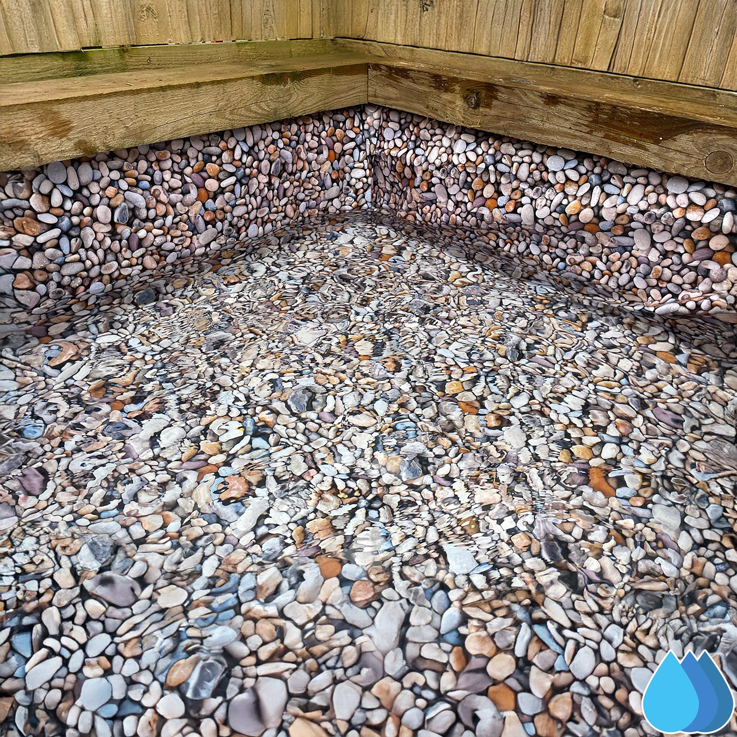 5m x 6m Pebble Pattern Pond Liner, XL-Grade 280 GSM