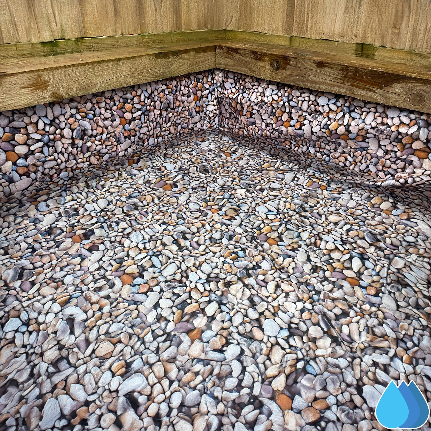 5m x 6m Pebble Pattern Pond Liner, XL-Grade 280 GSM