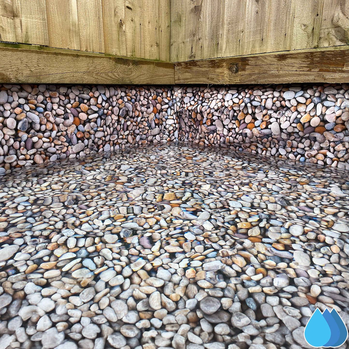 5m x 6m Pebble Pattern Pond Liner, XL-Grade 280 GSM
