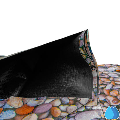 5m x 6m Pebble Pattern Pond Liner, XL-Grade 280 GSM