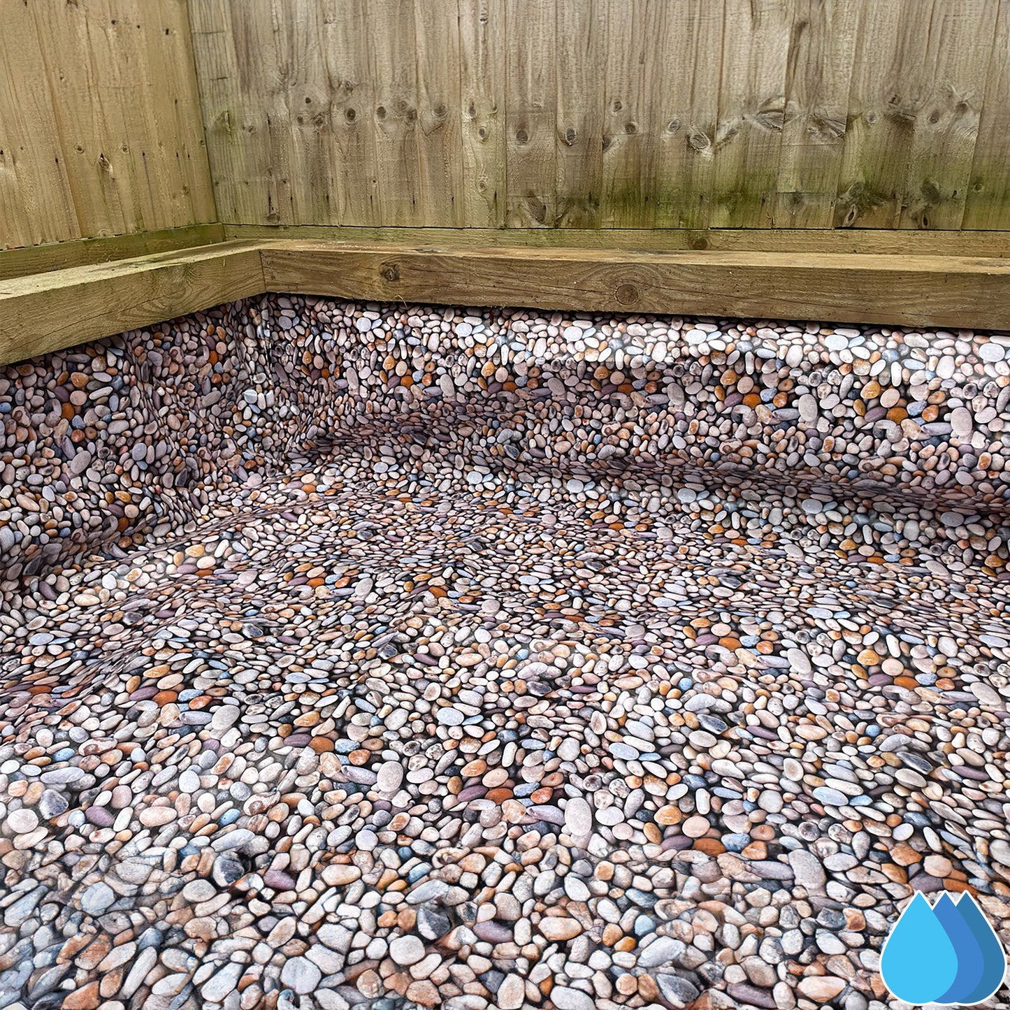 5m x 6m Pebble Pattern Pond Liner, XL-Grade 280 GSM
