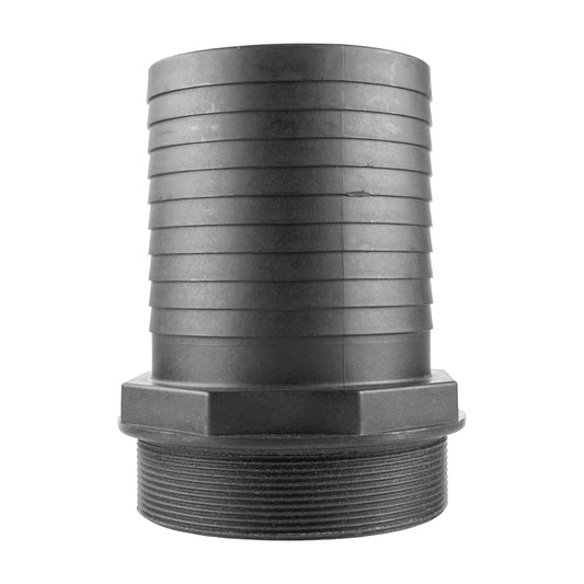 100mm Barbed Adapter with 4" BSP Male Thread