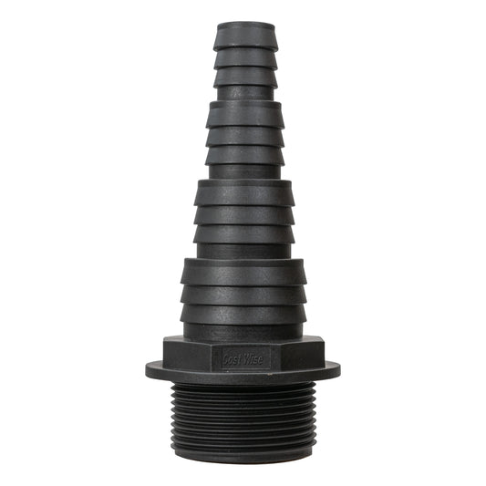 Stepped Barbed Connector for 20mm/ 25mm/ 32mm/ 40mm Hose, 1.5" BSPM