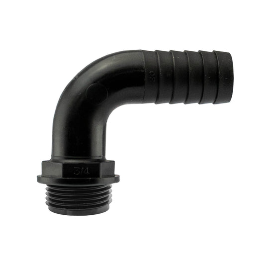 20mm Barbed Elbow with 3/4" BSP Male Thread