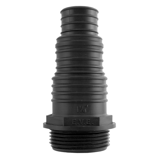 Stepped Barbed Connector for 25mm/ 32mm/ 38mm Hose, 1.25" BSPM
