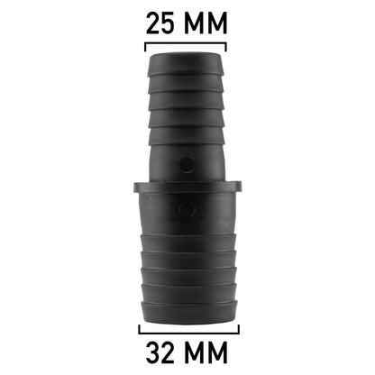 Plastic Straight Reducing Connector, 32mm to 25mm