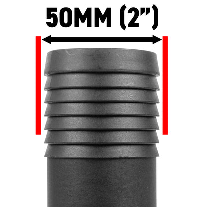50mm Barbed Adapter with 2" BSP Male Thread