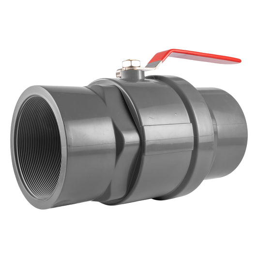 Polypropylene Lever Valve with Stainless Steel Ball, 3"