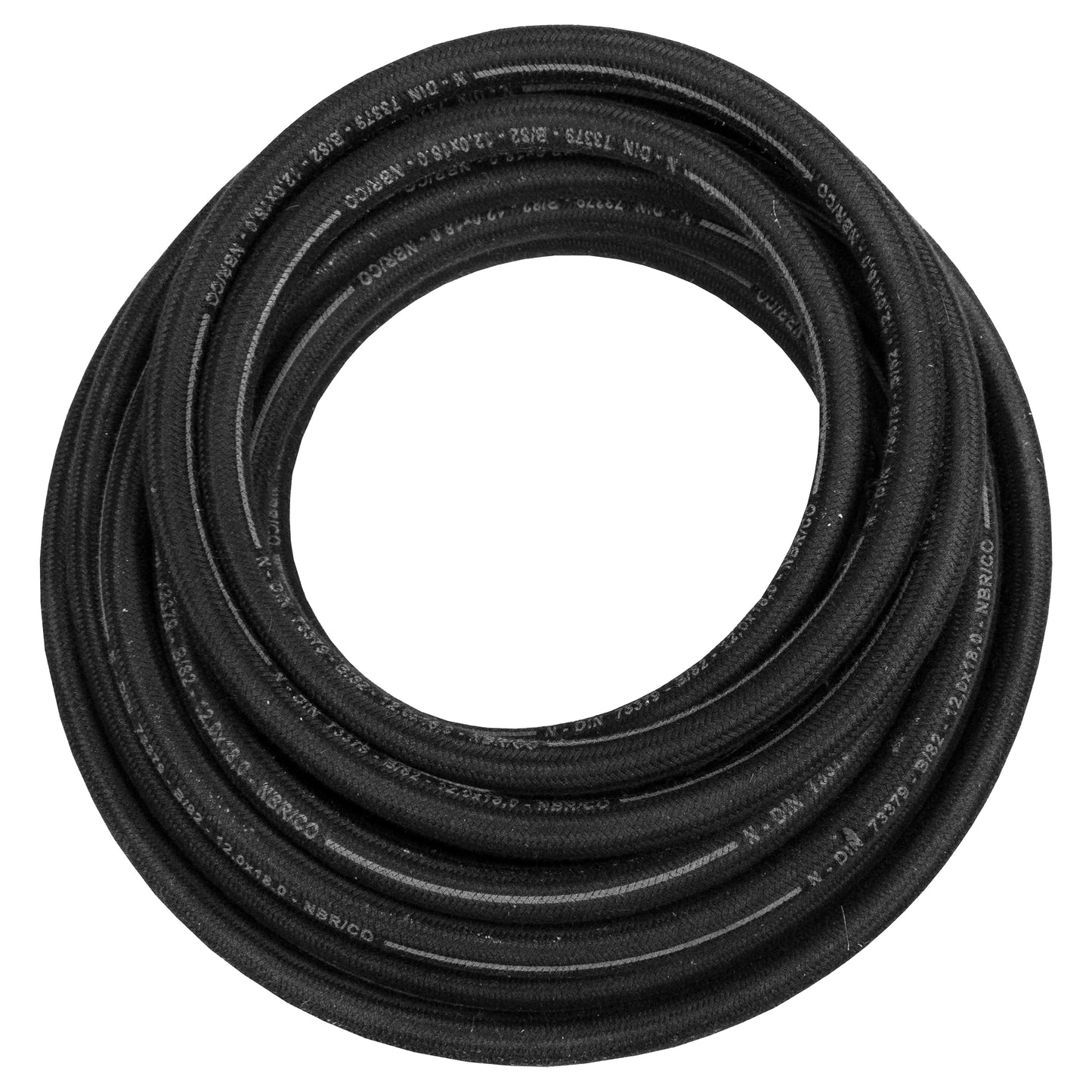 12mm Braided Jacket Rubber Fuel Hose, DIN 73379 (B)