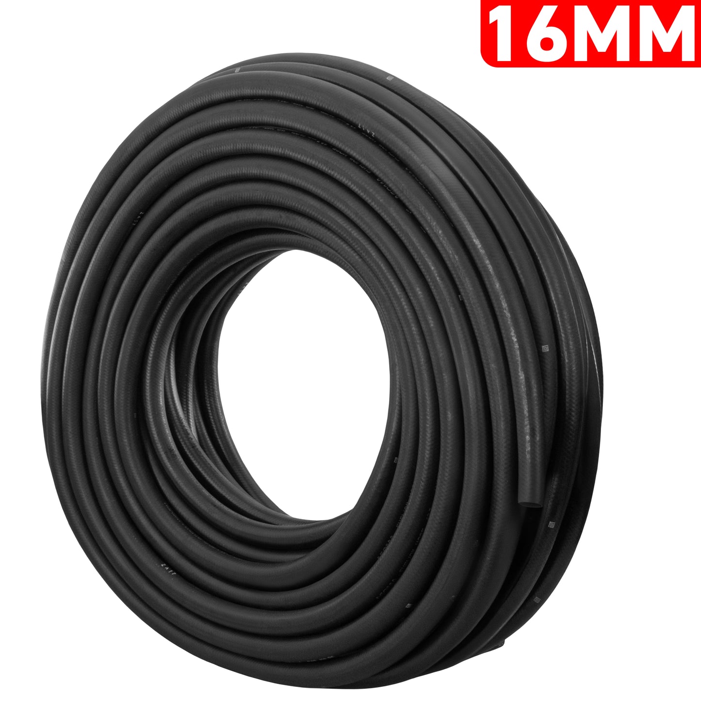 16mm Braided Rubber Fuel Hose, SAE J30 R6