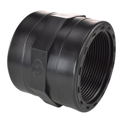 Polypropylene Straight Inline Socket Connector, 2"