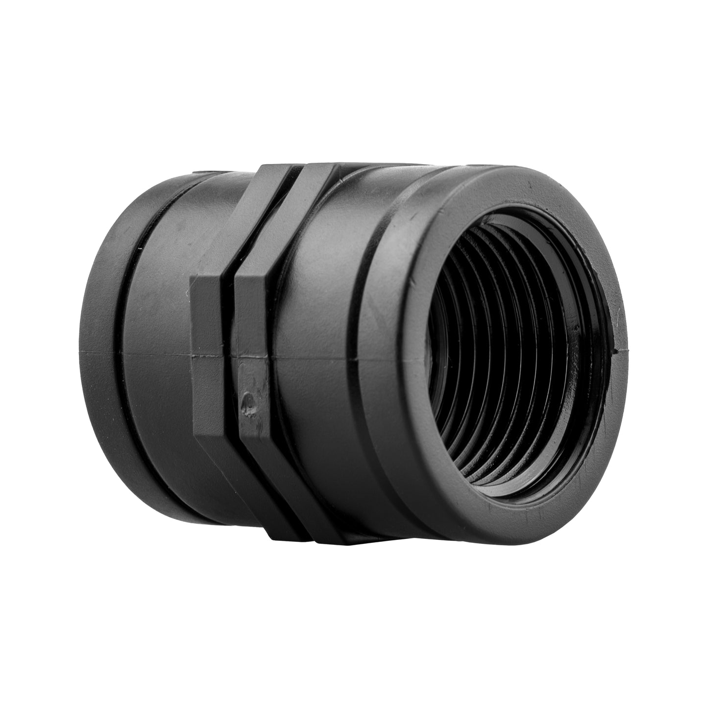 Polypropylene Straight Inline Socket Connector, 3/4"