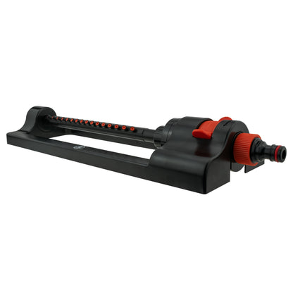 Oscillating Bar Sprinkler, Black & Orange
