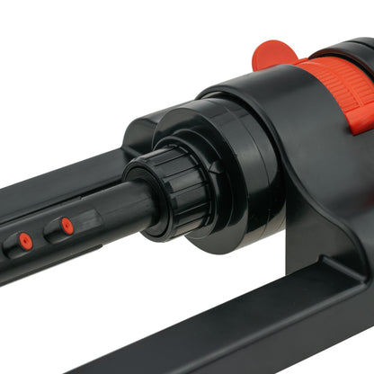 Oscillating Bar Sprinkler, Black & Orange